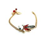 Mariana Bracelet Aquamarine Combo Silver and Red Austrian Crystals My Treasures Coll. - Image 3