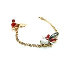 Mariana Bracelet Aquamarine Combo Silver and Red Austrian Crystals My Treasures Coll. - Image 2