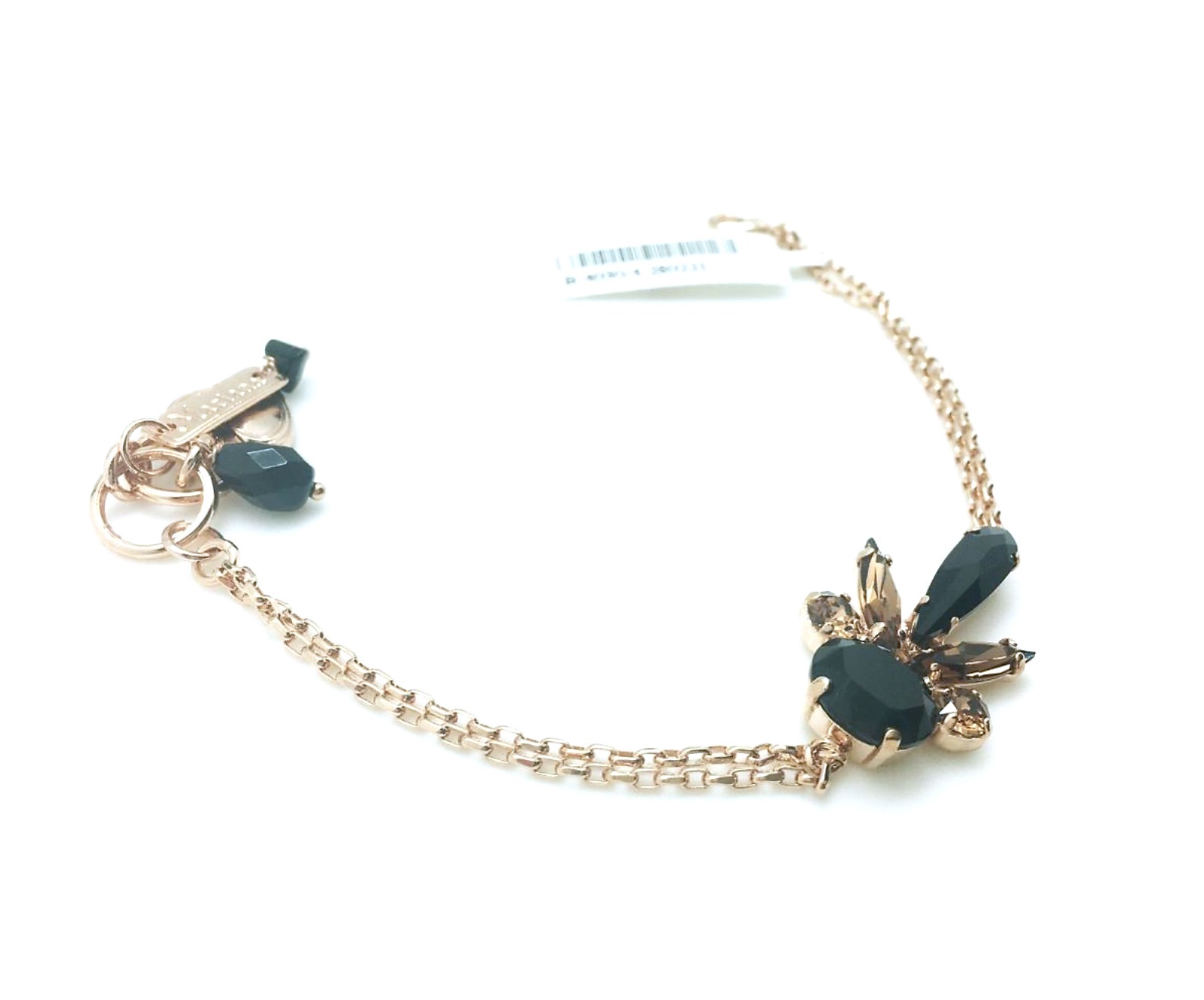 B-4030 4 280221 (4) Mariana Bracelet Jet Black & Light Smoked Topaz Austrian Crystals My Treasures Coll. - Image 1