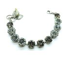 Mariana Bracelet Blue Aurore Boreale Flowers Austrian Crystal Martini Cocktail Hour Coll.