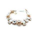 Mariana Bracelet White Shell and Flowers Shape Austrian Crystals My Treasures Coll. - Image 3