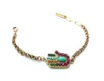 Mariana Bracelet Hamsa Turquoise & Swarowski Crystal Inspiration Coll. - Image 2