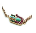 Mariana Bracelet Hamsa Turquoise & Swarowski Crystal Inspiration Coll. - Image 3