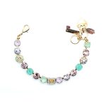 Mariana Bracelet Violet & Light Turquoise Austrian Crystal Summer 2019 Special Coll. - Image 2