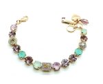 Mariana Bracelet Violet & Light Turquoise Austrian Crystal Summer 2019 Special Coll.