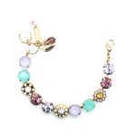 Bracelet By Mariana Woman Fancy Violet, Purple and Turquoise Swarovski Crystals - Image 3
