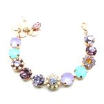 Bracelet By Mariana Woman Fancy Violet, Purple and Turquoise Swarovski Crystals - Image 2