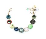 Mariana Bracelet Blue,Violet,Sapphire,Green,Yellow,Red & Aqua Austrian Crystals Gaea Odyssey Coll.