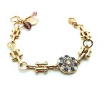 Mariana Bracelet Guardian Angel Shell & Purple Austrian Crystals Purple Rain Cocktail Hour Coll. - Image 3