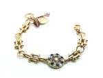 Mariana Bracelet Guardian Angel Shell & Purple Austrian Crystals Purple Rain Cocktail Hour Coll.