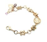 Mariana Bracelet Guardian Angel Shell & Purple Austrian Crystals Purple Rain Cocktail Hour Coll. - Image 2