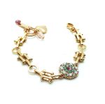 Mariana Bracelet Pacific Opal Austrian Crystals Guardian Angel Pina Colada Cocktail Hour Coll.