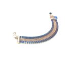 Bracelet By Mariana Woman Beautiful Capri Blue and Sapphire 3 line Swarovski Crystals - Image 2