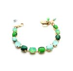 Bracelet By Mariana Woman Oval Turquoise Quartz and Swarovski Crystals - Image 4