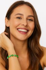 Bracelet By Mariana Woman Oval Turquoise Quartz and Swarovski Crystals - Image 3