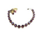Mariana Bracelet Dark Red Round Swarowski Crystals My Treasures Coll.