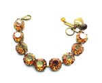 Bracelet By Mariana Woman Topaz Swarovski Crystals English Gold Plated