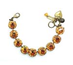 Bracelet By Mariana Woman Topaz Swarovski Crystals English Gold Plated - Image 2