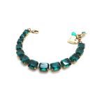 Mariana Bracelet Green Emerald Austrian Crystals My Treasures Coll.