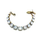 Bracelet By Mariana Woman Beautiful White Opal Swarovski Crystals