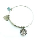 Mariana Bracelet Guardian Angel Calf Light Green Swarovski Crystal Luxury Nirvana Coll. - Image 2