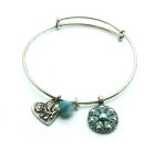 Mariana Bracelet Guardian Angel Calf Light Green Swarovski Crystal Luxury Nirvana Coll.