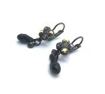 Mariana Earrings Jet, Cosmojet, Silver Night & Cosmojet Swarovski Crystals Inspiration Coll. - Image 3