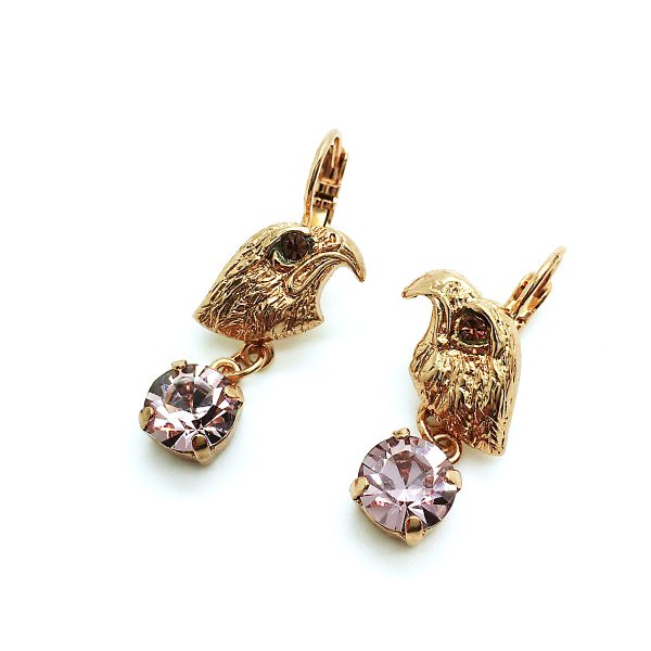 Mariana Earrings Eagle Shape Velvet Austrian Crystals Dream Inspiration Coll.