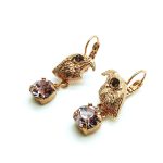 Mariana Earrings Eagle Shape Velvet Austrian Crystals Dream Inspiration Coll. - Image 3