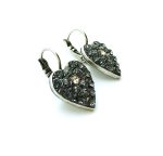 Mariana Earrings Set Heart Shape Black Diamond Austrian Crystals Fantasy Nirvana Coll. - Image 2