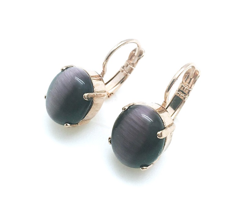 E-1023-1-01820-RG6 (2) Mariana Earrings Beautiful Black Swarovsky Crystals Lady Marmalade Songbook Coll. - Image 1