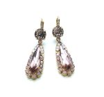 Mariana Earrings Antique Pink & Rose Opal Swarovski Crystals Flame Paradise Coll. - Image 2