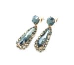 Mariana Drop Earrings Nightfall & Hematite Austrian Crystals My Treasures Coll. - Image 2