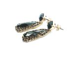 Mariana Drop Earrings Nightfall & Hematite Austrian Crystals My Treasures Coll. - Image 3