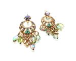 Earrings By Mariana Woman Rich Drop Light Amethyst and Lavender Swarovski Crystals - Image 3