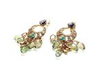Earrings By Mariana Woman Rich Drop Light Amethyst and Lavender Swarovski Crystals