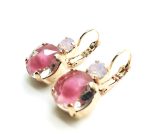 Mariana Earrings My Treasures Coll. Pink & Light Rose Austrian Crystals - Image 2