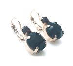 Earrings By Mariana Woman Beautiful Round Garnet Swarovski Crystals - Image 2