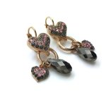 Mariana Earrings Set Madagascar Crystal Swarovski Heart Shape Africa Coll. - Image 2