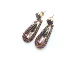 Mariana Earrings Grey, Purple Attractive Rich Swarovsky Crystals On a Clear Day Inspiration Coll. - Image 3