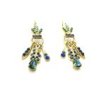 Mariana Earrings Blue, Light Blue Swarovski Crystals Electra Odyssey Coll. - Image 3