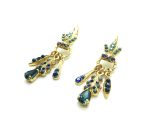 Mariana Earrings Blue, Light Blue Swarovski Crystals Electra Odyssey Coll.
