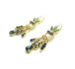 Mariana Earrings Blue, Light Blue Swarovski Crystals Electra Odyssey Coll. - Image 2