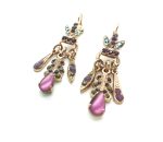 Mariana Earrings Desire Coll. Purple, Velvet, Lavender Opalescent Austrian Crystals