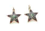 Mariana Earrings Star Shape Green, Purple, Blue, Red Austrian Crystals My Treasures Coll. - Image 2