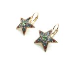 Mariana Earrings Star Shape Green, Purple, Blue, Red Austrian Crystals My Treasures Coll.