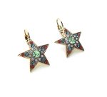 Mariana Earrings Star Shape Green, Purple, Blue, Red Austrian Crystals My Treasures Coll. - Image 3