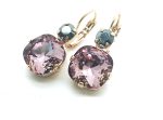 Mariana Earrings Rich Purple Swarovsky Crystals Sarngetti Africa Coll.