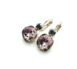 Mariana Earrings Rich Purple Swarovsky Crystals Sarngetti Africa Coll. - Image 3