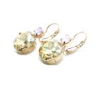 Mariana Earrings Golden Shadow & Rose Opal Swarovski Crystals Sarngetti Africa Coll. - Image 2